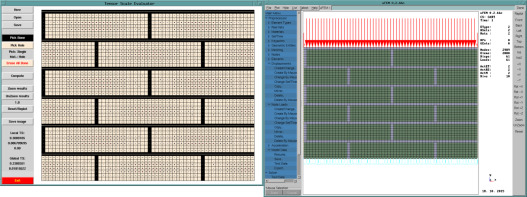 Tensor scale code (left) and FEM code (right) evaluating the same model.