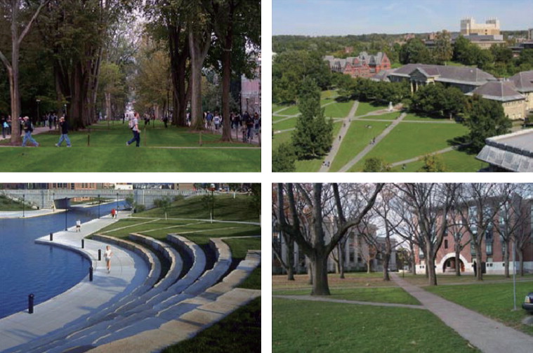 A series of open spaces to link different parts of the campus, Northwestern ...