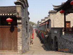 Traditional houses in Zhenjiang, China.