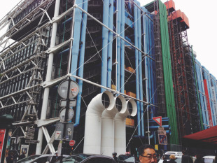 The Pompidou Center by Renzo Piano and Richard Rogers was built in 1977. All of ...