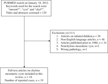 The process of inclusion and exclusion of articles identified by the search.