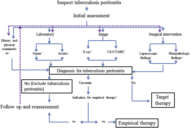 Algorithm for the evaluation of patients with suspected tuberculous peritonitis. ...