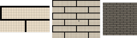 The basic sample (left) and larger samples.