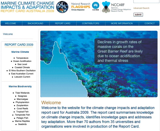 Current knowledge of marine climate change impacts for Australia, highlighting ...