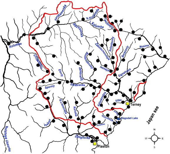 Map of main sampling locations.