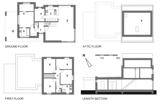 Selected case Wienerberger/Recticel project; 1. entrance hall/toilet/checkroom ...