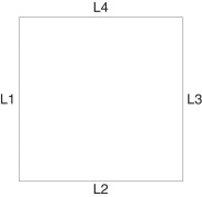 Rótulos atribuídos a cada um dos lados da região avaliada.