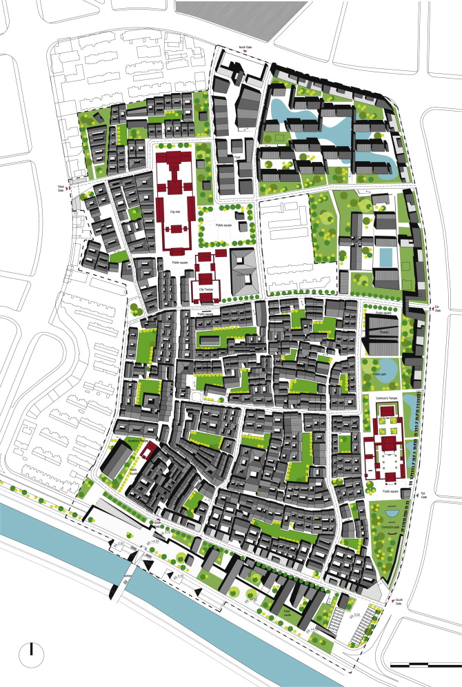 Master plan of the redevelopment of Wuhu.
