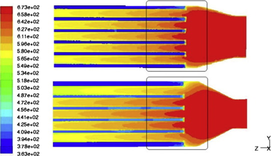 Influence of diffuser entrance diameter to shell diameter ratio (40% & 70%).