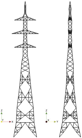 Torre de 220kV: geometría final.
