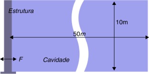 Representação esquemática do problema.