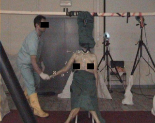 Captura de los marcadores durante los experimentos.