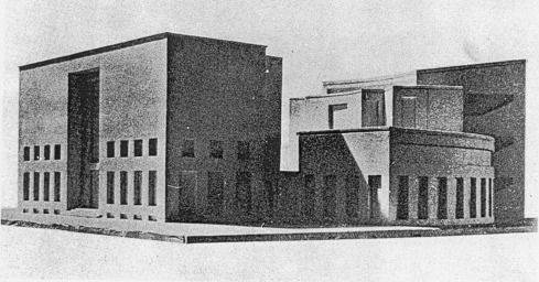 Model of the building dating back to 1934 (Ceccherini, 1933, p. 598).