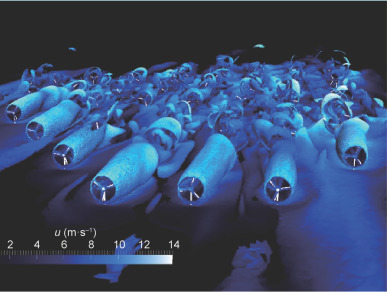 Computational fluid dynamics (CFD) large-eddy simulation of the Lillgrund wind ...