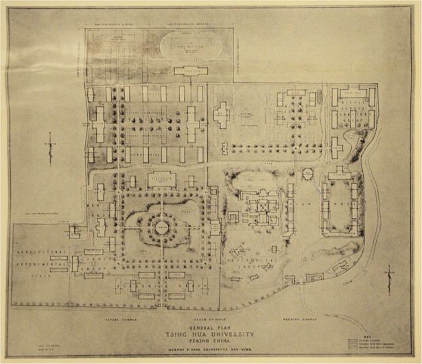 Campus planning scheme by Murphy in 1914.