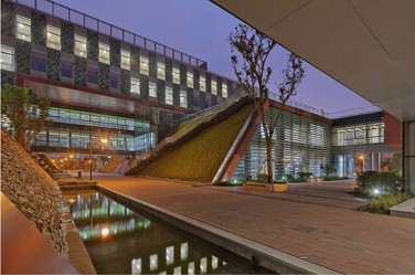 Water gardens at Xi׳an Jiaotong-Liverpool University, Suzhou Campus.