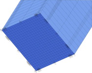 Condiciones de contorno del arco biempotrado.