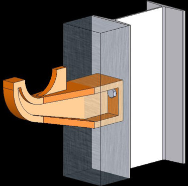 Suporte lateral de fornos.
