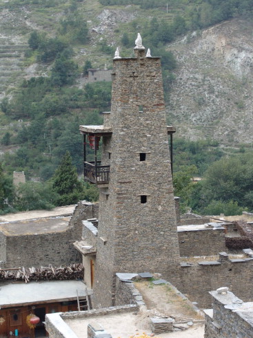 Watchtowers of the Qiang nationality.