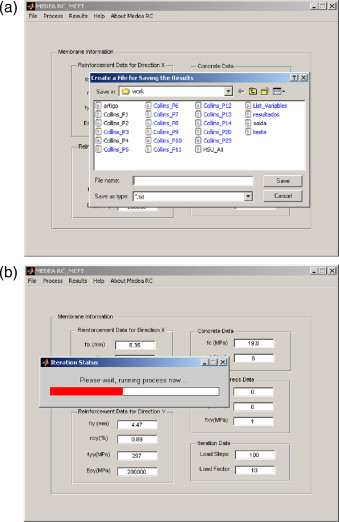 (a) Atribuição do nome arquivo de saída com os resultados processados e (b) ...