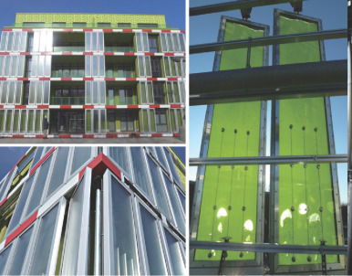 The bioreactive facade−algae (Bio Intelligent Quotient (BIQ) House, Hamburg, ...