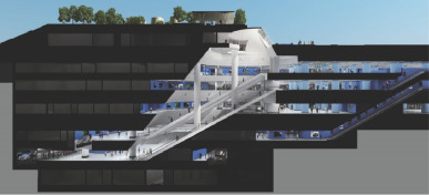 Complex built environment (7-level metro station, 4-line interchange, 1 million ...