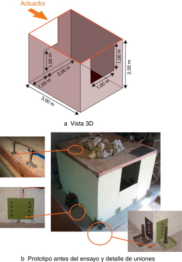 Vista general de un prototipo de vivienda de ferrocemento.