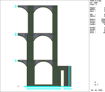 Example of masonry structure with complex geometry.