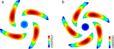 Distribución de temperatura [°C] para el tiempo final del análisis (42 min) en ...