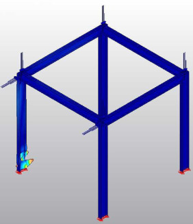 Pórtico 3D. Abolladura del alma.(asociado al valor crítico del factor de carga ...