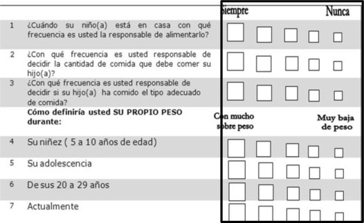 Modificaciones en las opciones de respuesta.