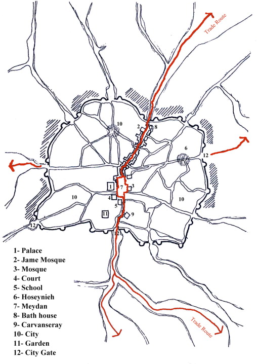 Physical structure of Isfahan city.