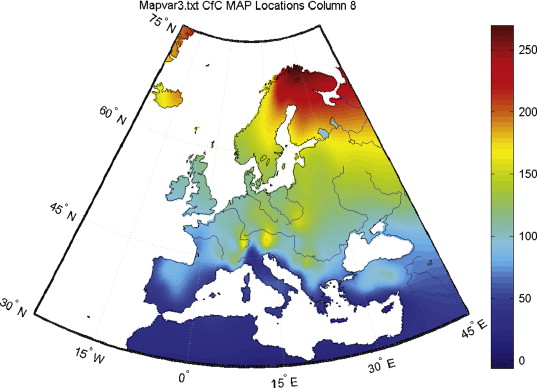 Change in mean annual heating power [W] of the Bestest case 600 building with ...