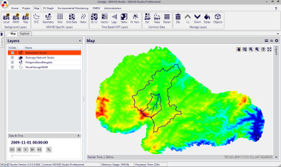 Interface MOHID Studio e os ambientes Map (sistemas de informações geográficas) ...