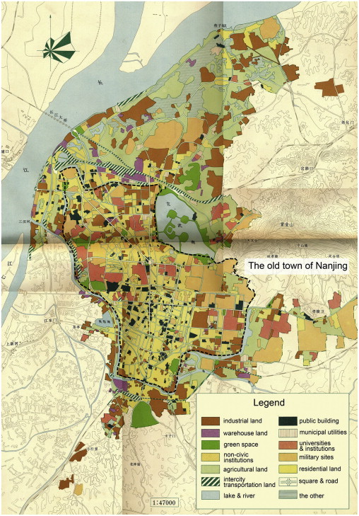 The land use of Nanjing in 1978.