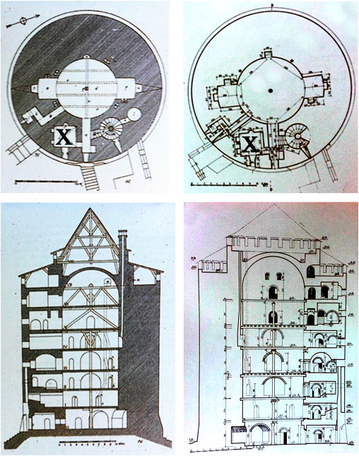 Fourth floor plan and section view of SPT, Gabriel vs. Ayverdi.
