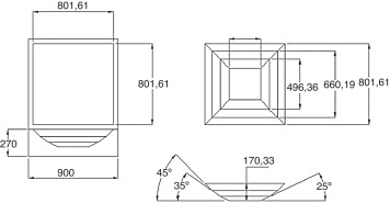 Estufa solar 2 (ES-2). Acotación: mm.