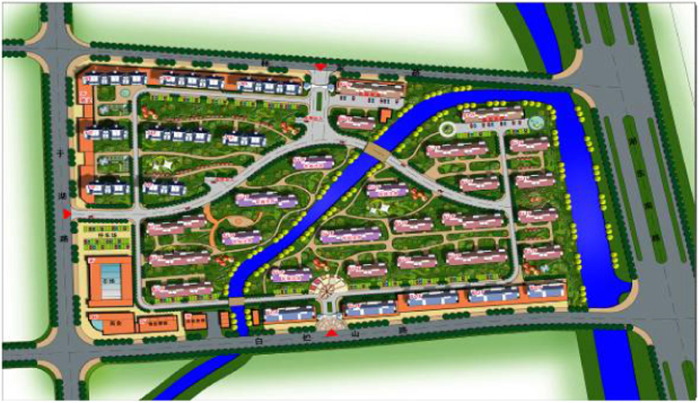 General layout of the second-stage Guxi Shanshui residential district.