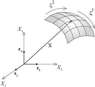 Membrane coordinate system