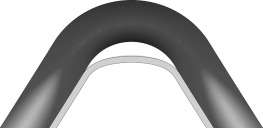 Delaminación del recubrimiento después de la expansión del estent.