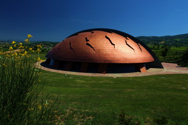 The Carapace at Castelbuono Estate Winery upon complete construction.