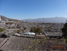 Traditional houses in Lijiang, China.