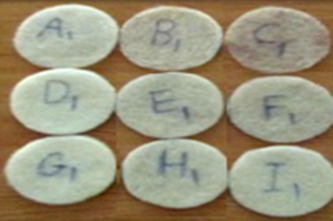 Needle-punched samples.