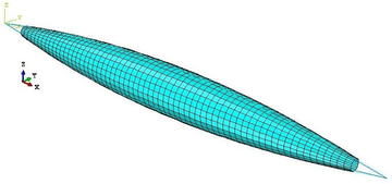 Mesh in the single-tubed symmetric spindle