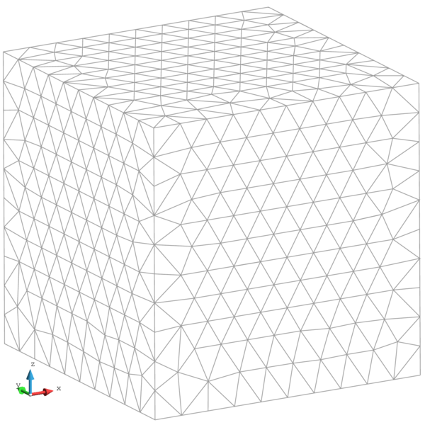 Coarse uniform mesh: 9985 elements.