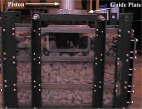 Test set-up, front view.