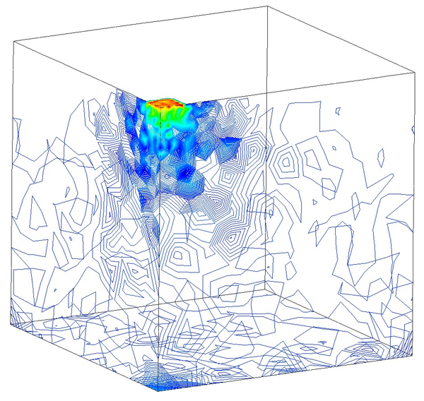 T4P4-Direct elem. in refined mesh (pₘₐₓ=15851 N/m²).