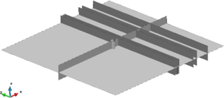 Flow around a cylinder – simulation domain and measurement planes.