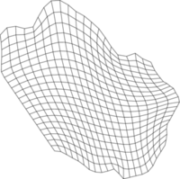 Meshes of the test regions with 21×21 nodes.