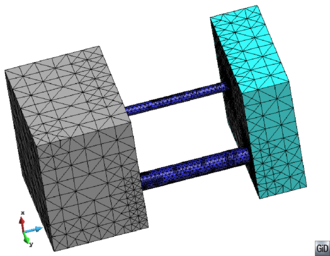 View of a mesh of the validation example VE-T2 with a smaller mesh size in the curved parts of the domain.